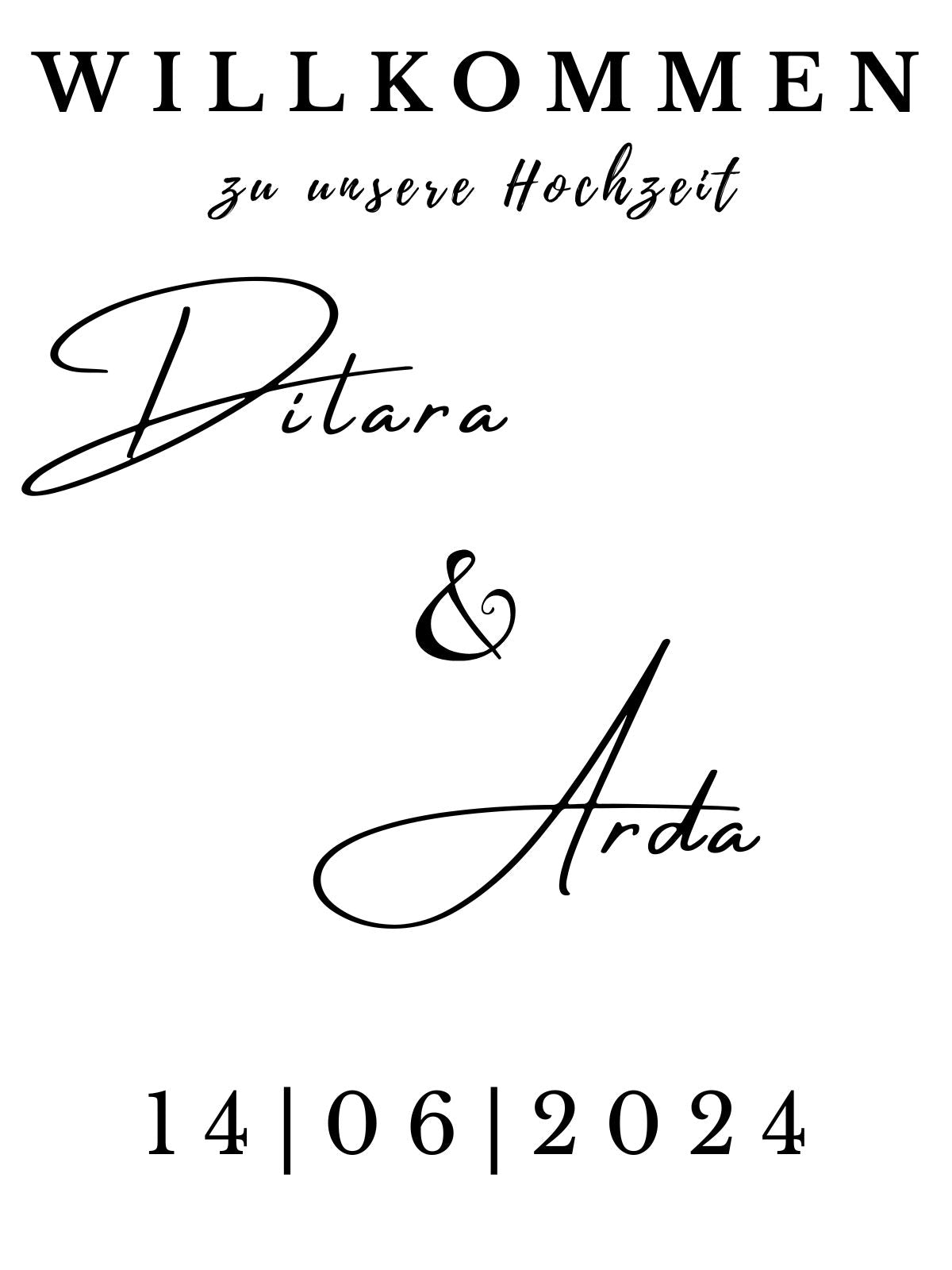 Hochzeitsspiegel  Personalisiert